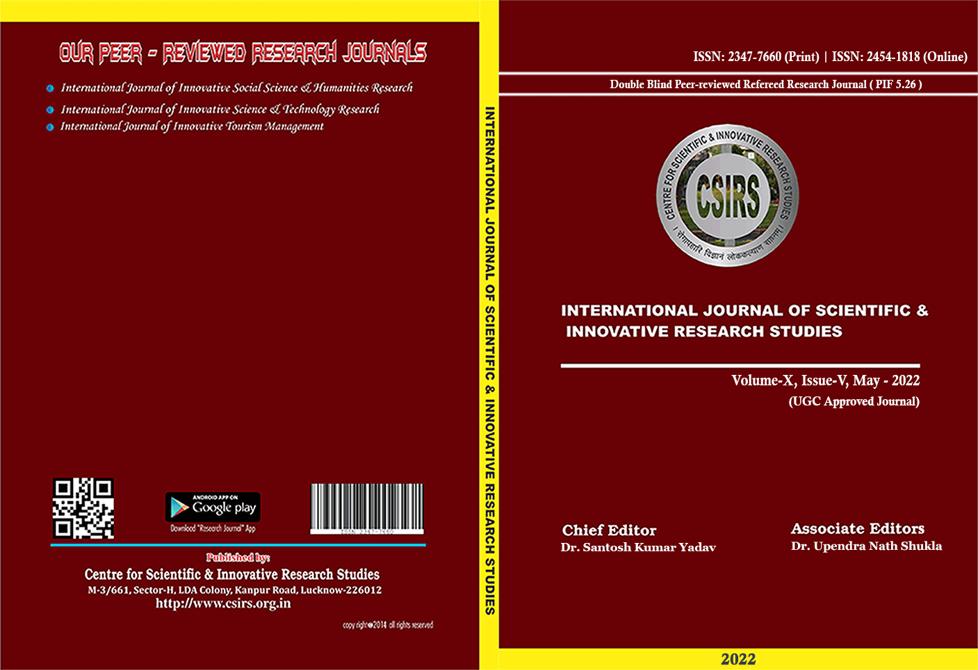 International Journal of Innovative Scientific and Innovative Research Studies